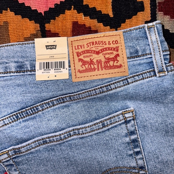 High rise classic jeans Levi’s wedgie straight casual classic boho basic - Picture 4 of 5